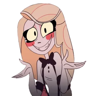 😬 Charlie Morningstar Hazbin Hotel Hazbin Hotel, Charlie, kartun, iblis, hotel telegram sticker