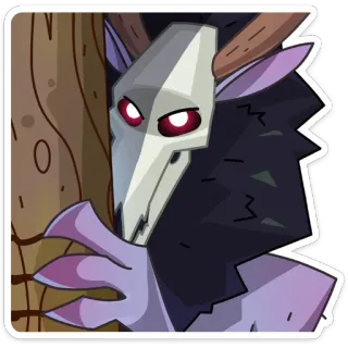 👀 существо, демон, фэнтези, монстр, жуткий, оккультный telegram sticker