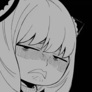 🎀 Anya Forger Spy x Family Anime, Manga, Cartoon, Gesichtsausdruck, Lustig, Spy x Family, Anya Forger telegram sticker