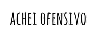 😞 ACHEI OFENSIVO offensive, sticker, portuguese, expression, humor telegram sticker
