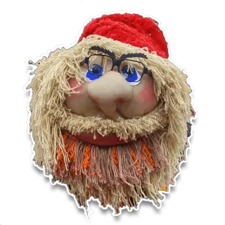 🤓 muñeca, cara, personaje, juguete, caprichoso whatsapp sticker