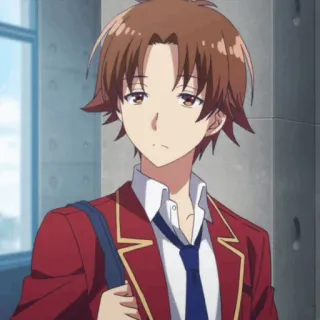 🎲 Ayanokouji Kiyotaka Classroom of the Elite Anime, Mangá, Escola, Estudante, Kiyotaka whatsapp sticker