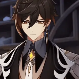🪨 Zhongli Genshin Impact anime, video game, genshin impact, zhongli, character, male telegram sticker
