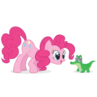 🐊 Pinkie Pie My Little Pony мультфильм, животное, пони, дружба telegram sticker