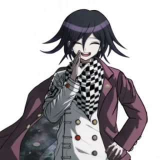 💞 Kokichi Oma Anime, Feliz, Sorrindo, Danganronpa, Personagem telegram sticker