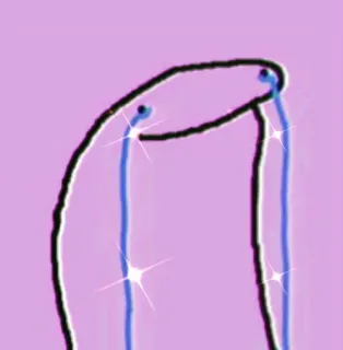 😭 плач, грустный, слезы, эмоциональный, рисунок telegram sticker