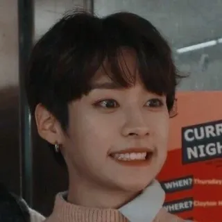 😬 CURRENT NIGHT 人, 笑顔, 屋内 whatsapp sticker