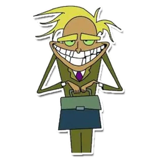 😬 Eustace Bagg Courage the Cowardly Dog Cartoon, Eustace Bagge, Courage der feige Hund, Charakter telegram sticker
