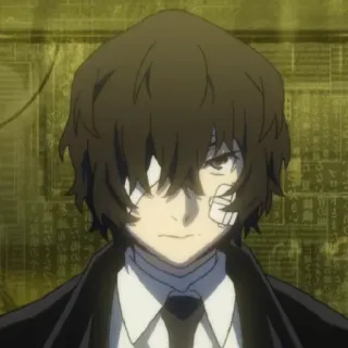 🥀 Dazai Osamu Bungou Stray Dogs anime, character, bandages, dazai, bungou stray dogs telegram sticker