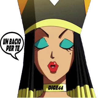 😘 UN BACIO PER TE kiss, woman, cartoon, italian telegram sticker