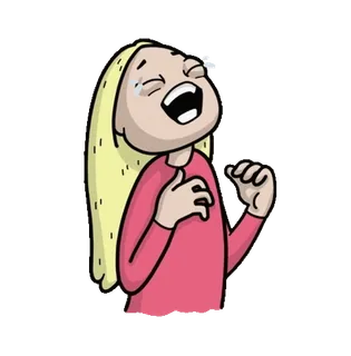 😂 laughing, crying, cartoon, emotion, happy, exuberant telegram sticker