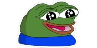 😃 Pepe the Frog Pepe, sapo, meme, cultura da internet, personagem telegram sticker