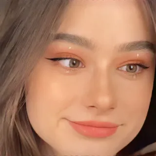 🐣 Frau, Mädchen, Gesicht, Porträt, Schönheit, Make-up telegram sticker