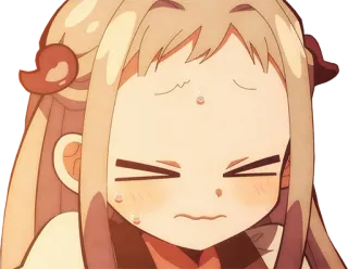 😖 Nene Yashiro Toilet-bound Hanako-kun Anime, Manga, Mignon, Nerveux, Sueur telegram sticker