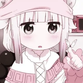 🎀 Kanna Kamui Miss Kobayashi's Dragon Maid Anime, Kanna Kamui, Dragon Maid, Lucu, Kawaii, Kartun telegram sticker