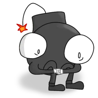 😨 bombe, dessin animé, explosion, animé telegram sticker