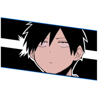 💥 Anime, Cartone animato, Personaggio, Illustrazione, Ritratto whatsapp sticker