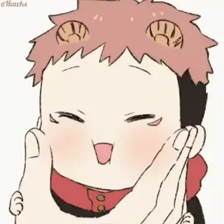 ☺️ Cartone animato, Carino, Sorridendo, Anime, Chibi, Fanart, Kawaii telegram sticker