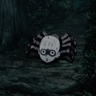 🥔 Anime, Gruselig, Manga, Horror, Spinne, Charakter whatsapp sticker