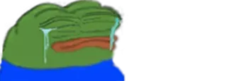 ☘ Pepe the Frog Pepe, sapo, meme, internet, triste, chorar, emocional telegram sticker