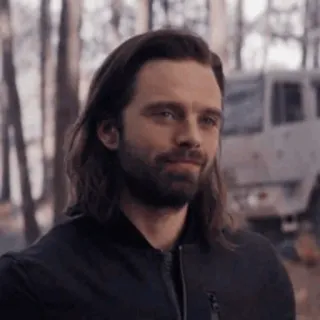 😐 Bucky Barnes Marvel Cinematic Universe Баки Барнс, Зимний Солдат, Marvel, MCU, Себастиан Стэн, персонаж, личность telegram sticker