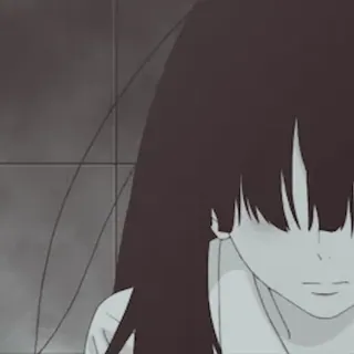 😥 Anime, Ragazza, Triste telegram sticker