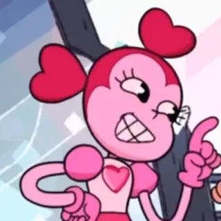😏 Spinel Steven Universe cartoon, pink, heart, character, Spinel whatsapp sticker
