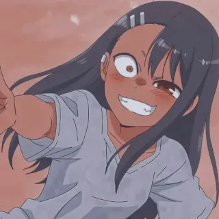😁 Nagatoro Don't Toy with Me, Miss Nagatoro 애니메이션, 나나시, 만화, 만화영화 telegram sticker
