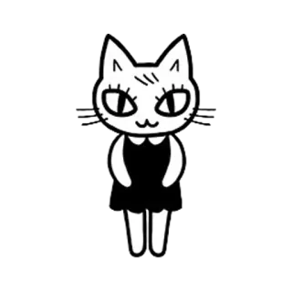 🙎 Katze, Tier, Cartoon, Figur, Sticker, Kawaii, Süß telegram sticker