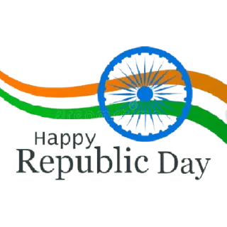 😀 Happy Republic Day Fête de la République, Inde, Drapeau indien, Fête nationale, Célébration telegram sticker