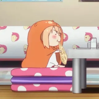 🍣 Umaru Doma Himouto! Umaru-chan Anime, Dibujos animados, Personaje, Umaru Doma, Comida telegram sticker
