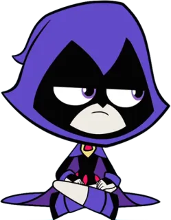 🖤 Raven Teen Titans Go! Мультфильм, Супергерой, Магия, Юные Титаны, Рейвен telegram sticker