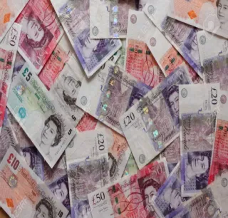 ➰ £50
£5
013
£20
£20
10
20
£20
£50
0 お金, 現金, 通貨, ポンド, スターリング telegram sticker