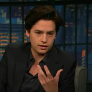 🕐 Cole Sprouse ator, celebridade, pessoa, retrato, homem telegram sticker