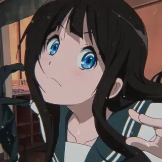 🍪 Anime, Ragazza, Cartone animato, Studente, Carino telegram sticker