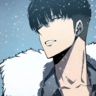 💎 Anime, Pria, Laki-laki, Potret, Sung Jin-Woo, Solo Leveling whatsapp sticker