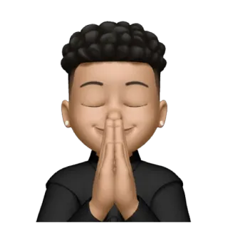 😁 Эмодзи, Приветствие, Молитва, Мультфильм, Руки, Мольба whatsapp sticker