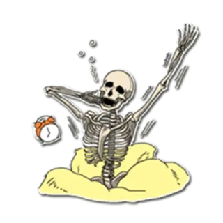 Skeleton Bob / By OsmerOmar whatsapp stickers