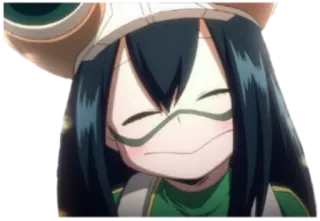 ☺️ Tsuyu Asui My Hero Academia 动漫, 青蛙, 学生, 英雄 telegram sticker