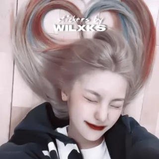 💋 stickers by WILXKXS phụ nữ, cô gái, nụ cười, chân dung, vẻ đẹp, tóc, thời trang telegram sticker