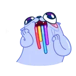 🤩 動物, 猫, 虹, 可愛い telegram sticker