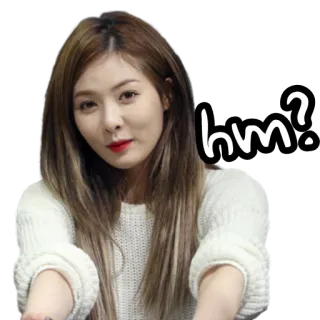 😄 hm? pytanie, kobieta, kpop, wyraz, ciekawy/ciekawa telegram sticker