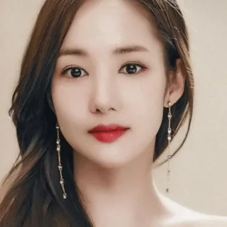 😇 wanita, potret, anting-anting, Korea, aktris, kecantikan telegram sticker