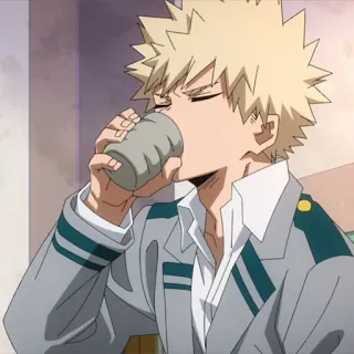 💥 Bakugo My Hero Academia Bakugo Katsuki, My Hero Academia, Anime, Manga, Minuman, Katsuki, Pahlawan whatsapp sticker