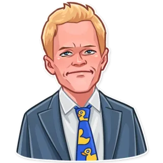😒 Barney Stinson How I Met Your Mother 바니 스틴슨, How I Met Your Mother, 만화, 남자, 정장 telegram sticker