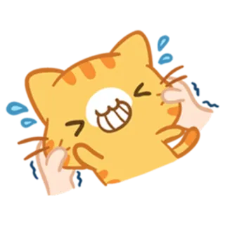😁 猫, ステッカー, 絵文字, 動物, 漫画, かわいい, キュート telegram sticker