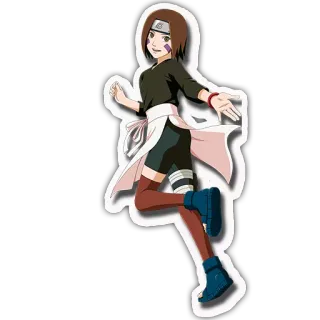 😘 Rin Nohara Naruto Anime, Desenho animado, Naruto, Personagem, Rin Nohara telegram sticker