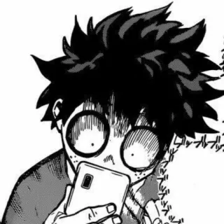 😳 Izuku Midoriya My Hero Academia Anime, Manga, My Hero Academia, Izuku Midoriya, Deku, Personaje, Teléfono whatsapp sticker