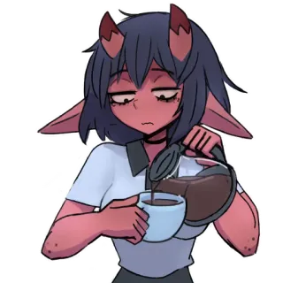 ☕️ Katelyn Monster Prom telegram sticker