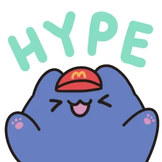 💯 HYPE Tendencia, Dibujos animados, Mono, Animación, Pegatina telegram sticker